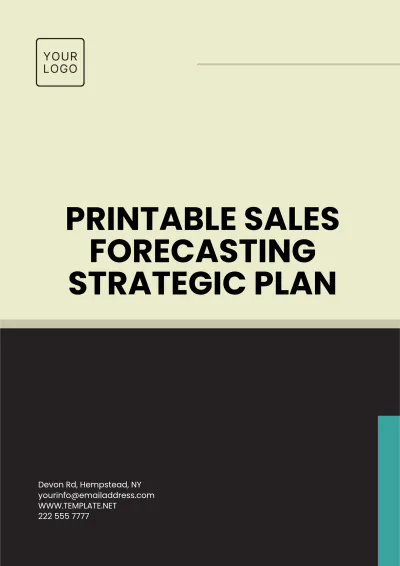 Free Printable Sales Forecasting Strategic Plan Template to Edit Online