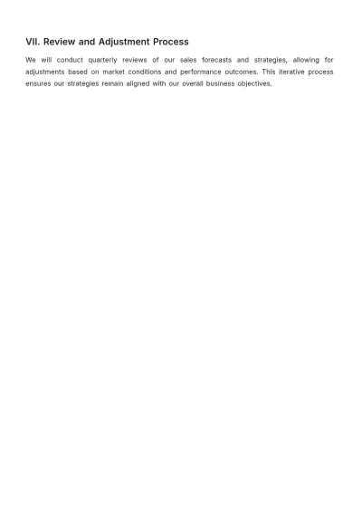 Free Printable Sales Forecasting Strategic Plan Template to Edit Online