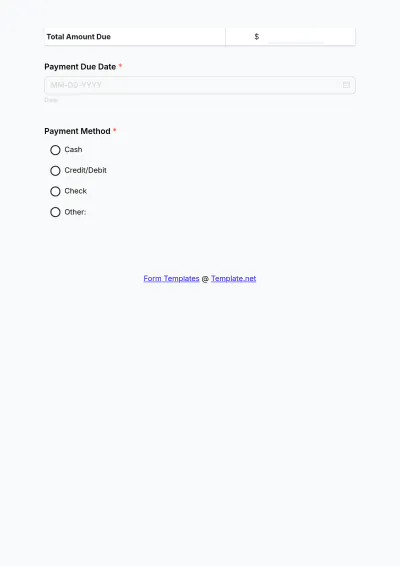 Free Moving Company Invoice Form Template to Edit Online