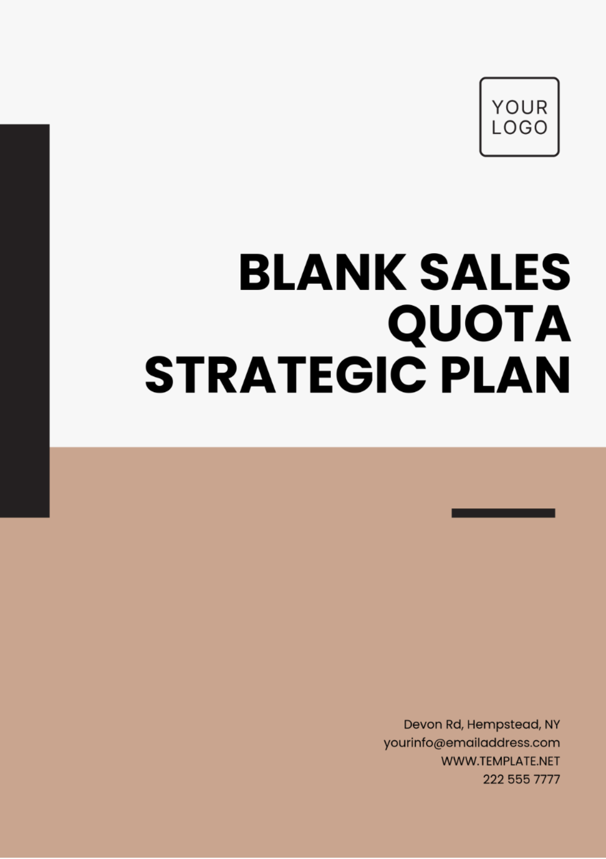 Blank Sales Quota Strategic Plan Template - Edit Online & Download