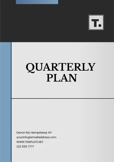 Free Quarterly Plan Template to Edit Online