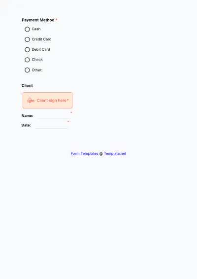 Free Moving Company Receipt Form Template to Edit Online