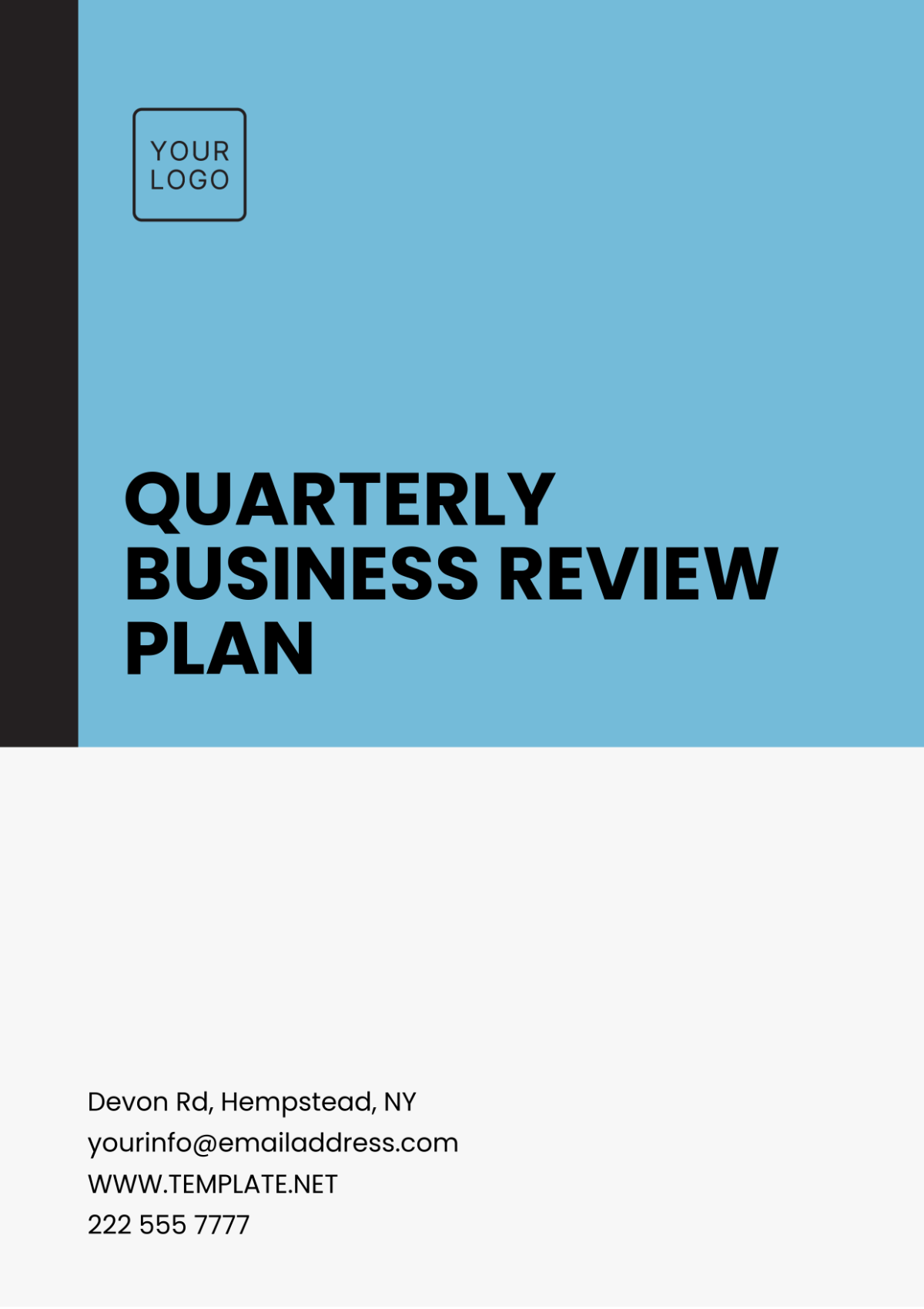 Quarterly Business Review Plan Template - Edit Online & Download