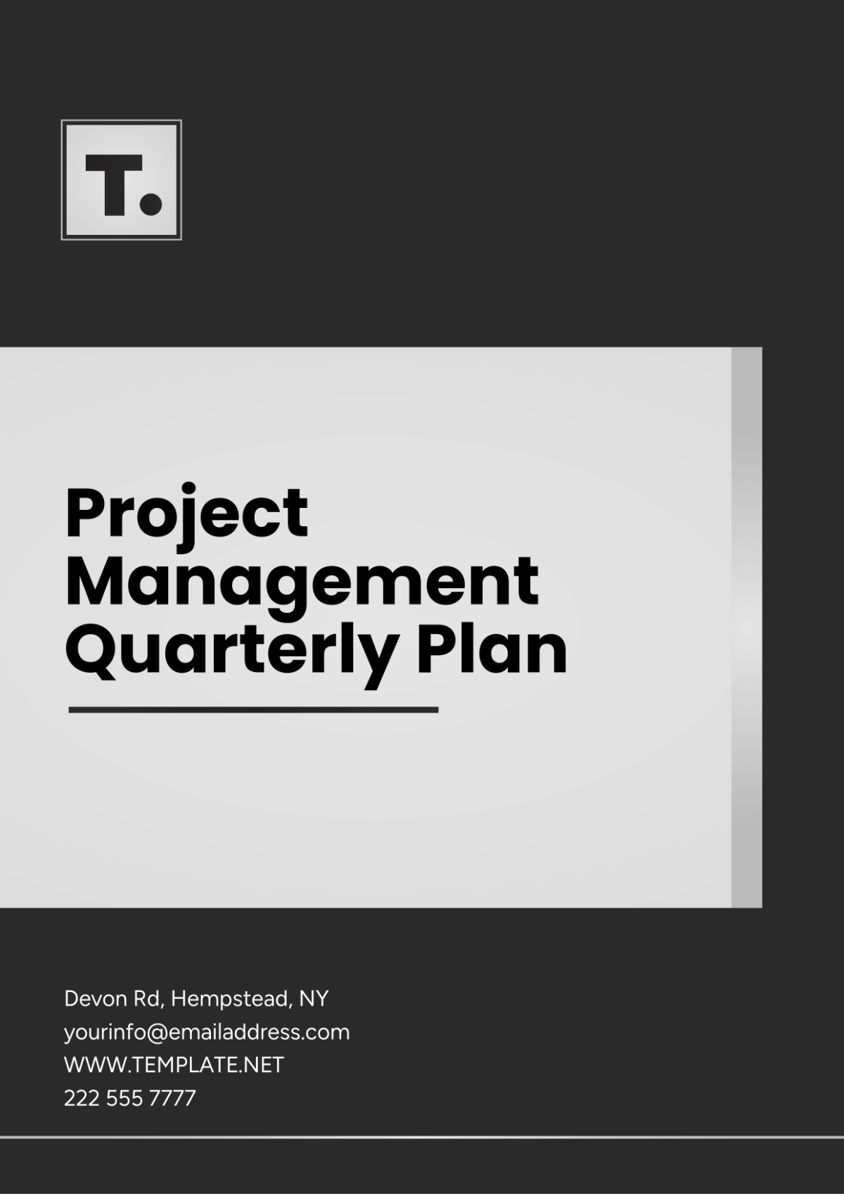 Project Management Quarterly Plan Template - Edit Online & Download