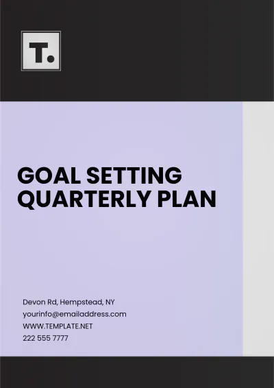Free Goal Setting Quarterly Plan Template to Edit Online