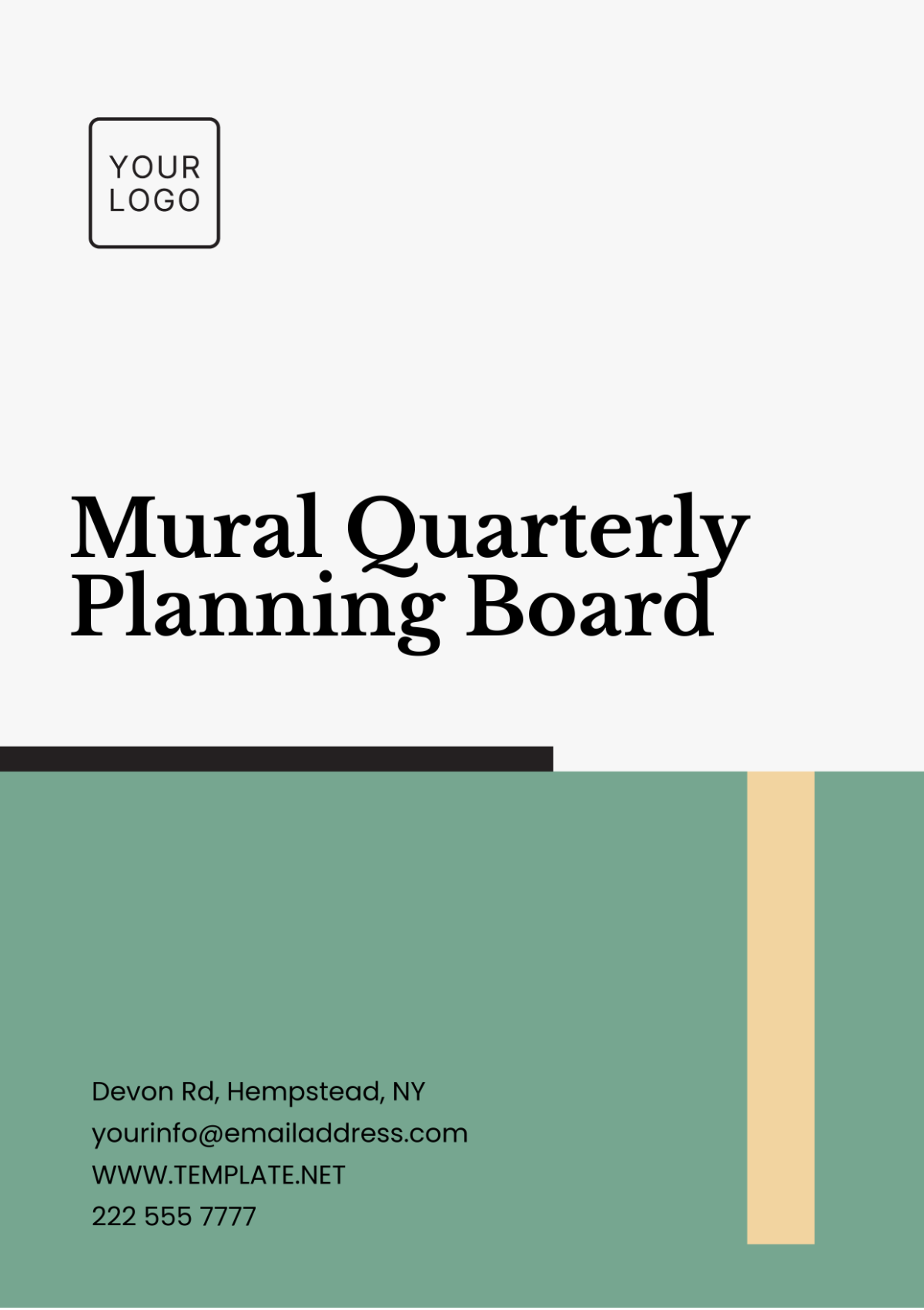 Mural Quarterly Planning Board Template - Edit Online & Download