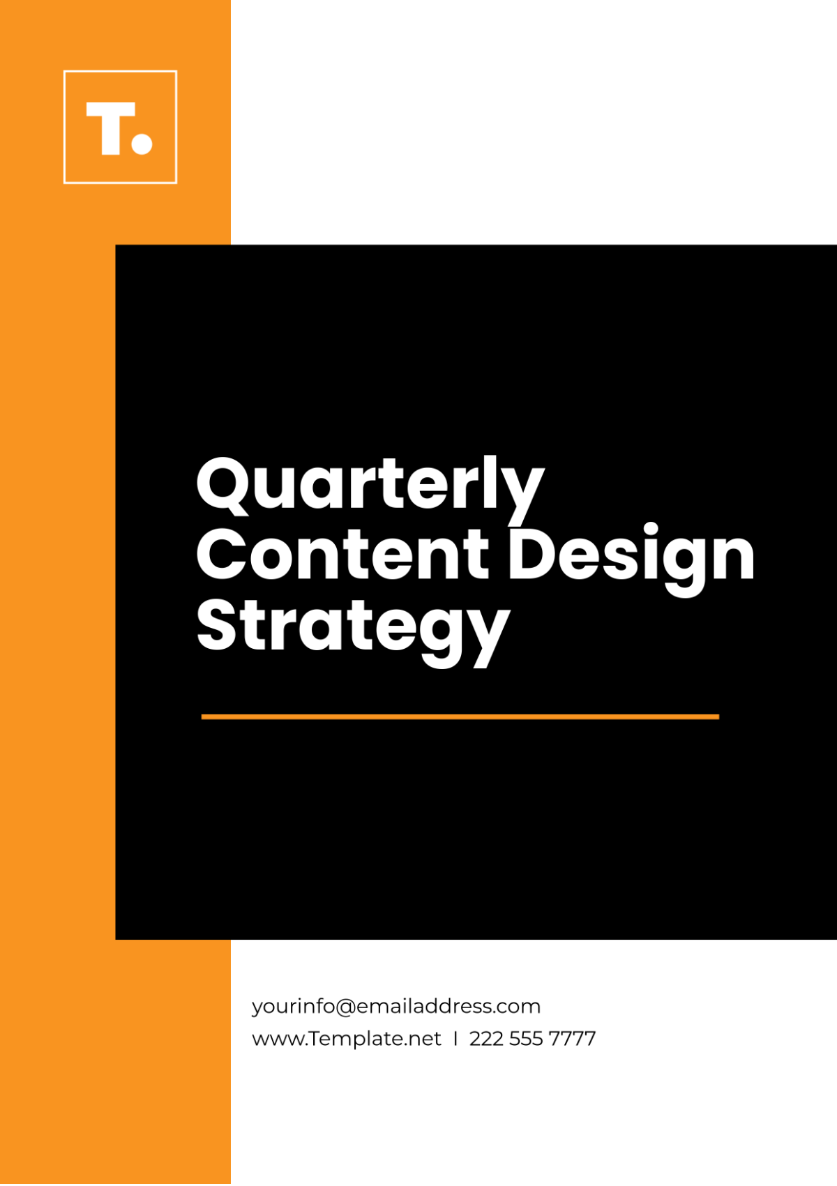 Quarterly Content Design Strategy Template - Edit Online & Download