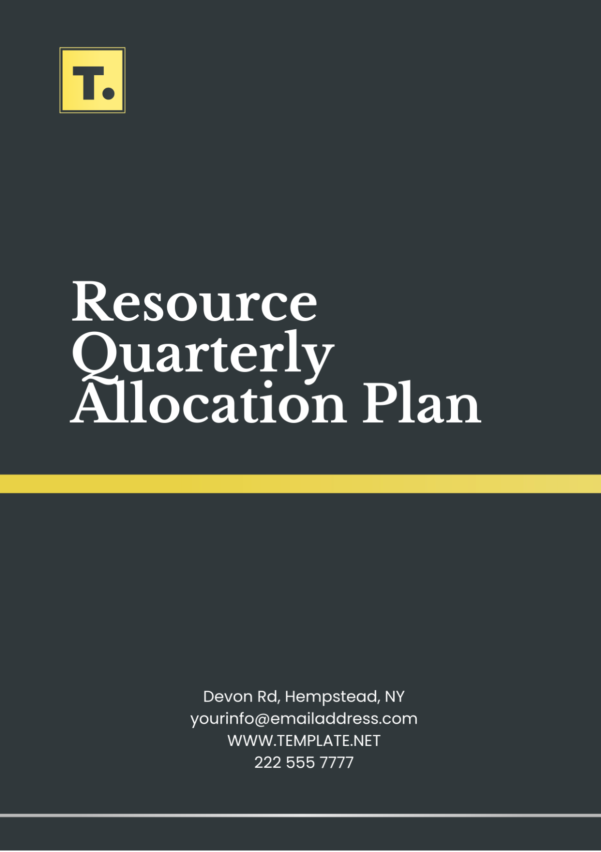 Resource Quarterly Allocation Plan Template - Edit Online & Download