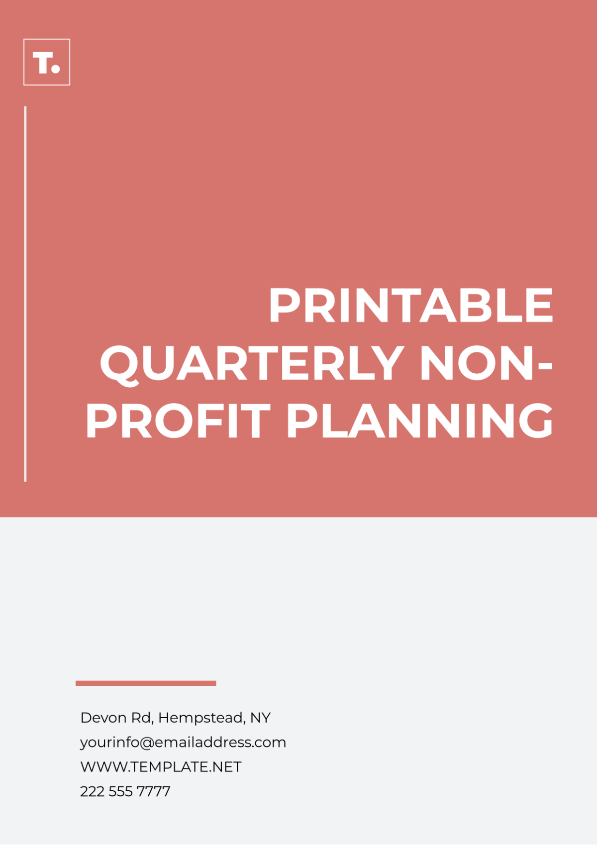 Printable Quarterly Non-Profit Planning Template - Edit Online & Download