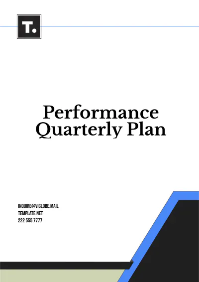 Free Performance Quarterly Plan Template to Edit Online