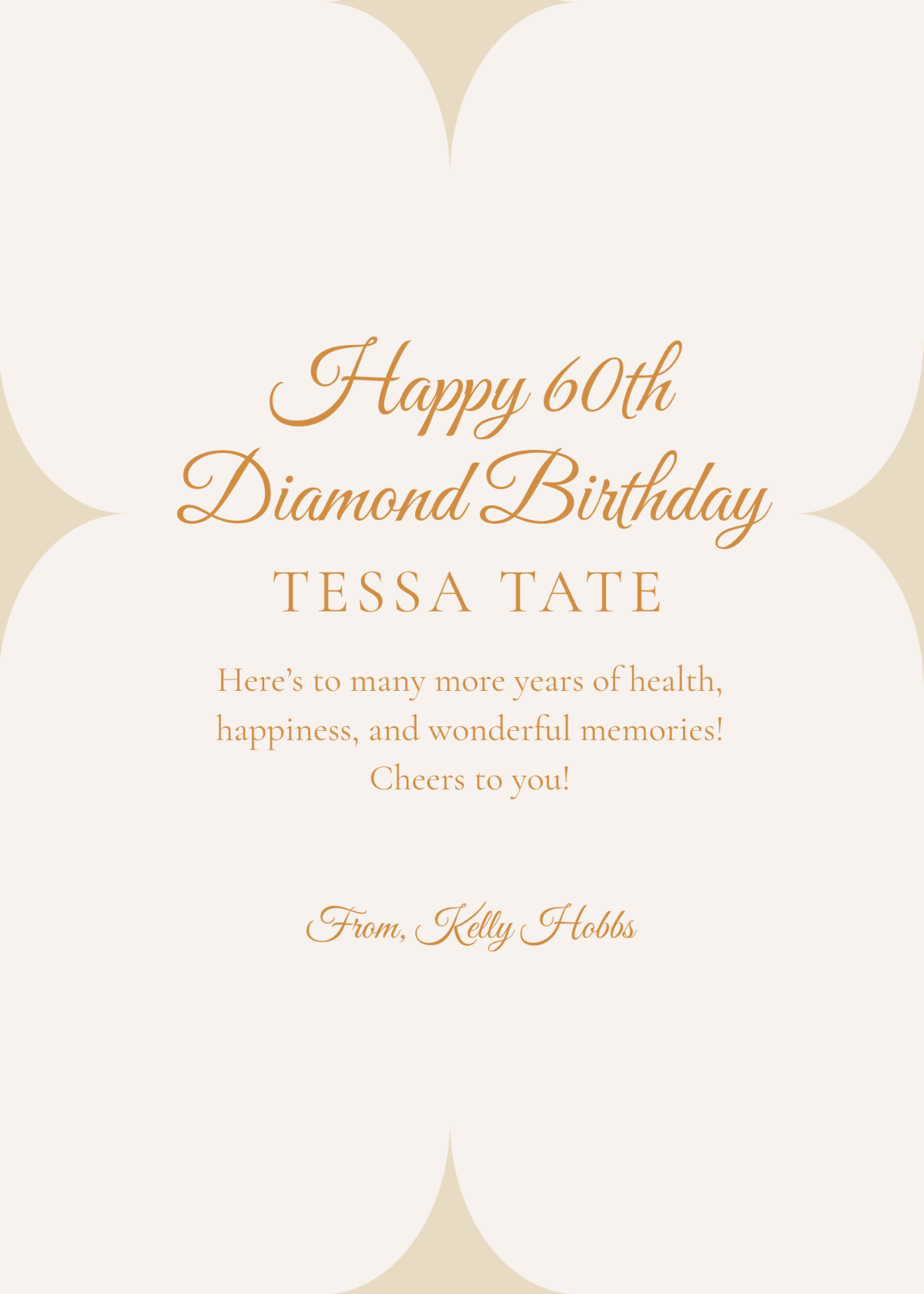 Diamond Birthday Card