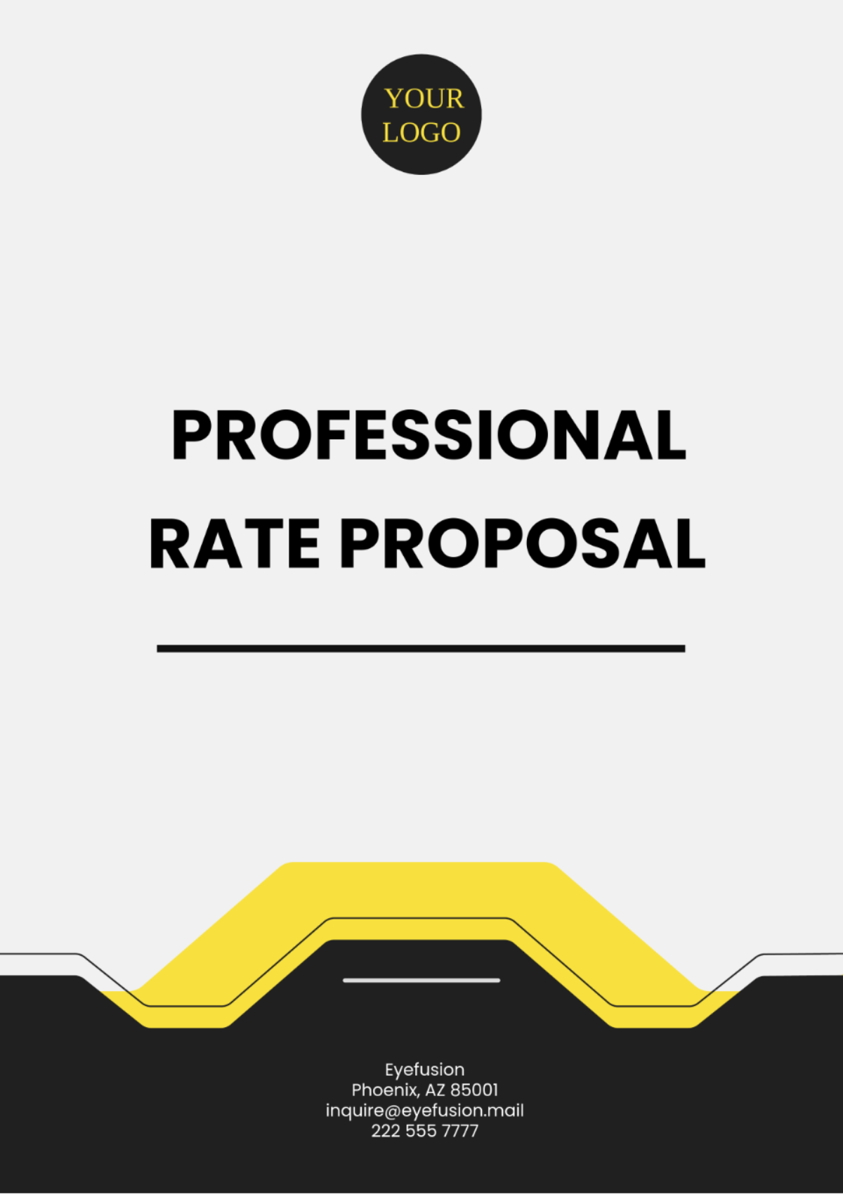 Professional Rate Proposal Template - Edit Online & Download