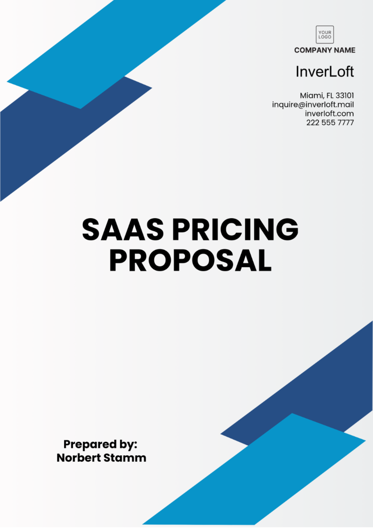 SaaS Pricing Proposal Template - Edit Online & Download