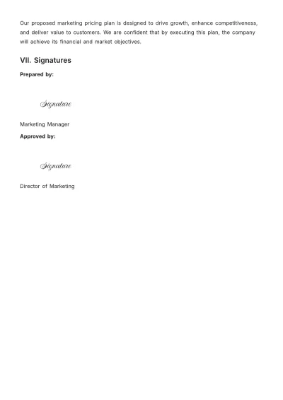 Free Marketing Pricing Proposal Template to Edit Online