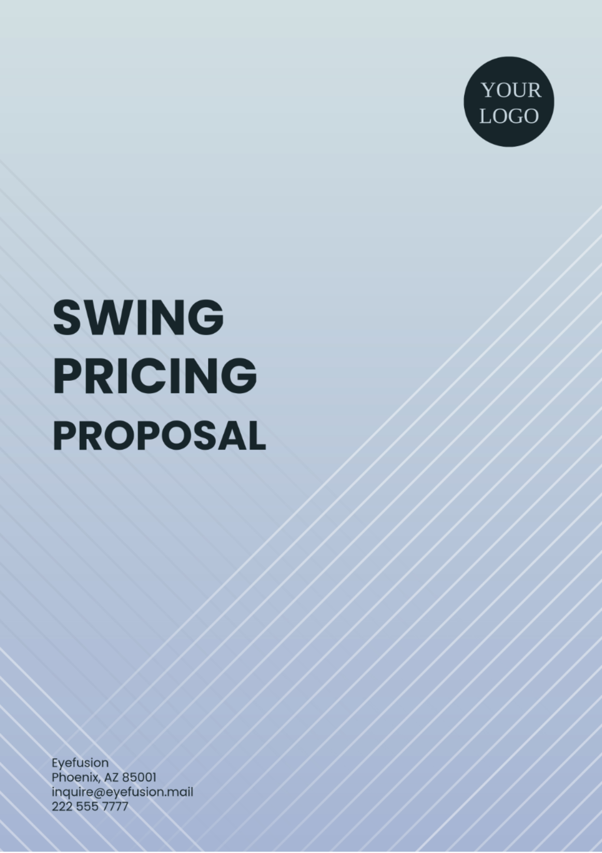 Swing Pricing Proposal Template - Edit Online & Download