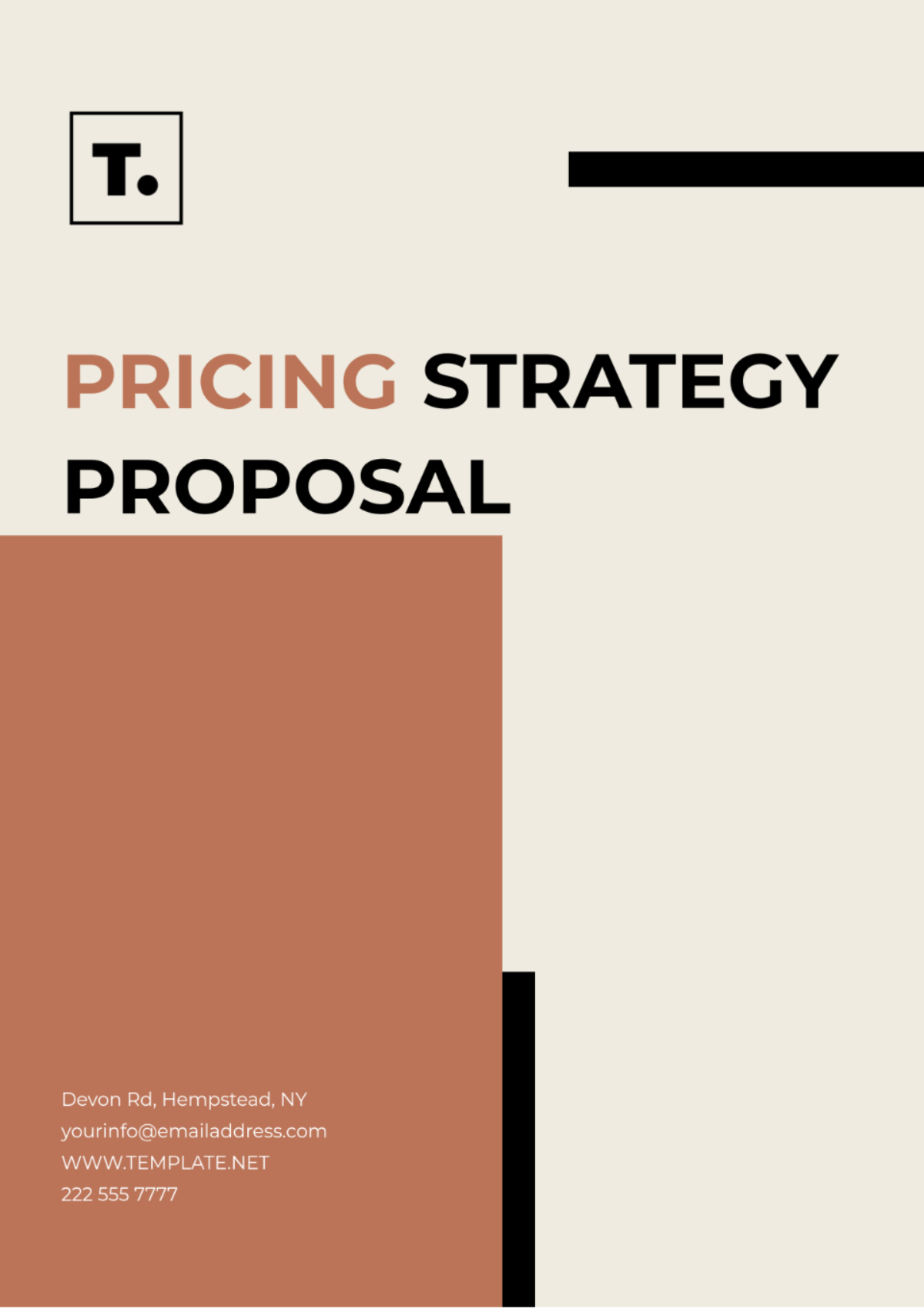 Pricing Strategy Proposal Template - Edit Online & Download