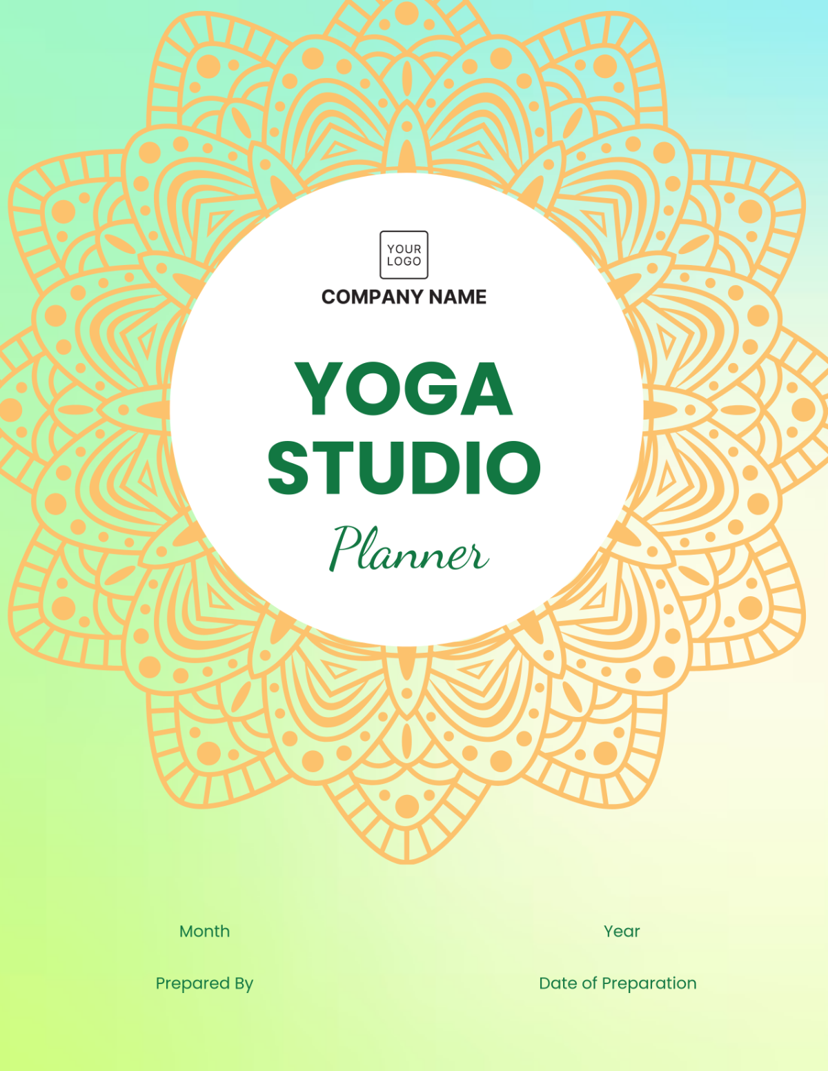 Yoga Studio Planner Template - Edit Online & Download