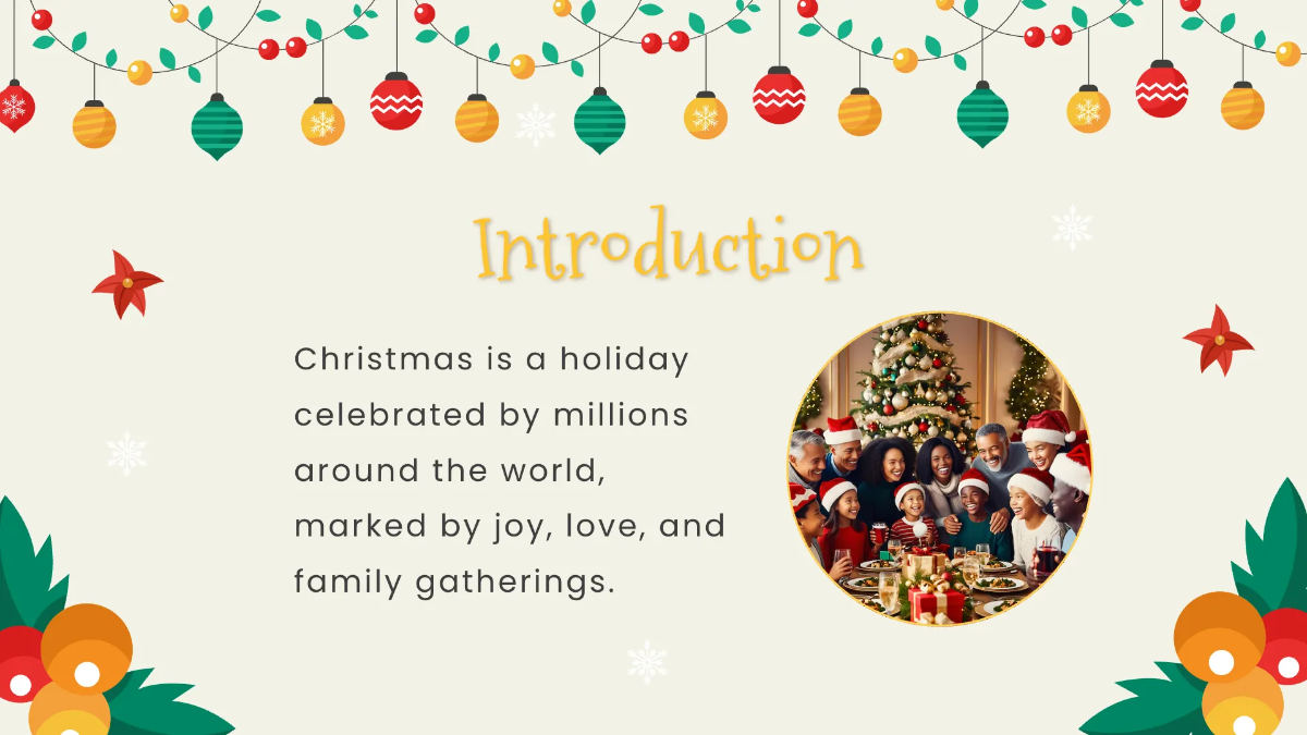 Free Christmas Presentation Template to Edit Online