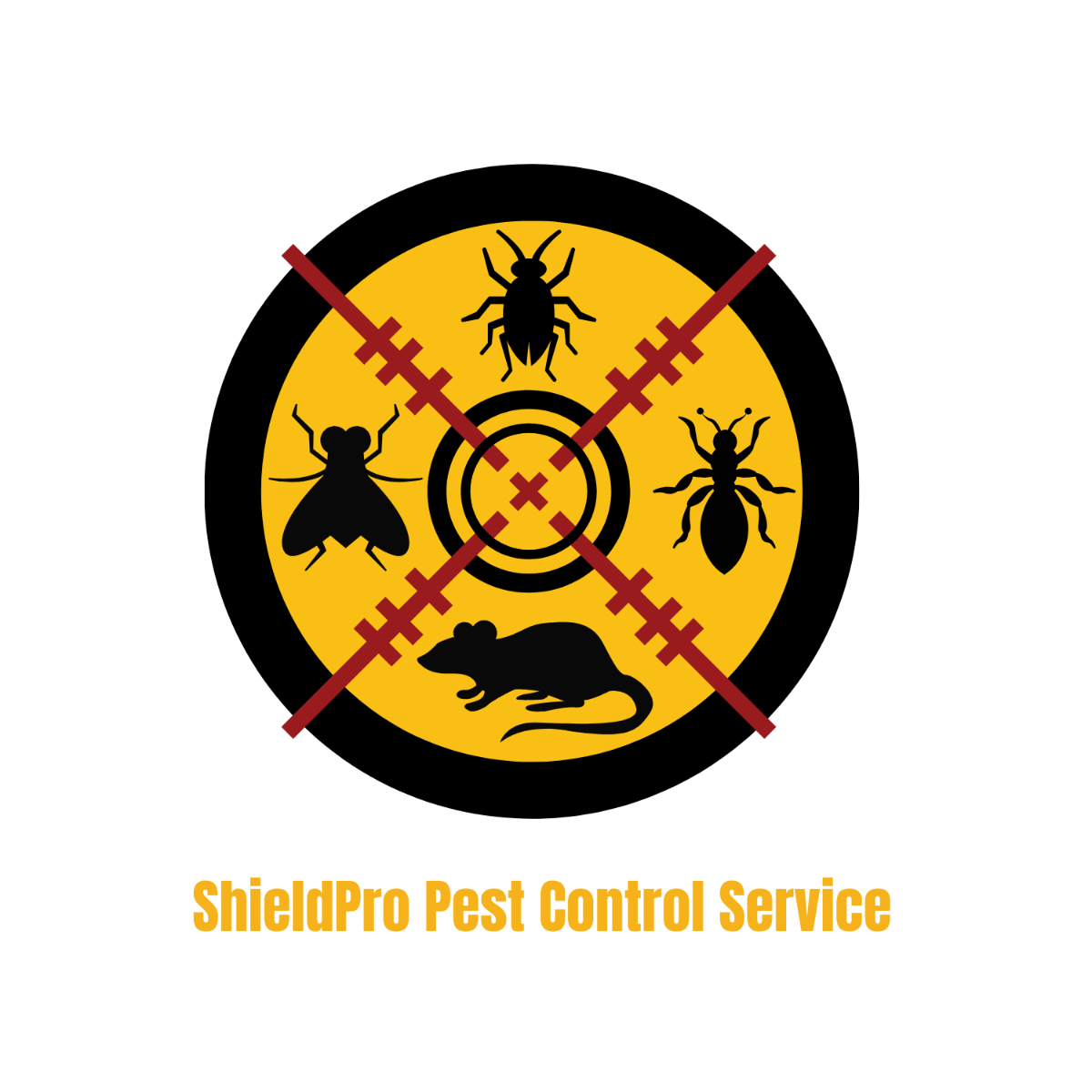 Pest Control Service Logo