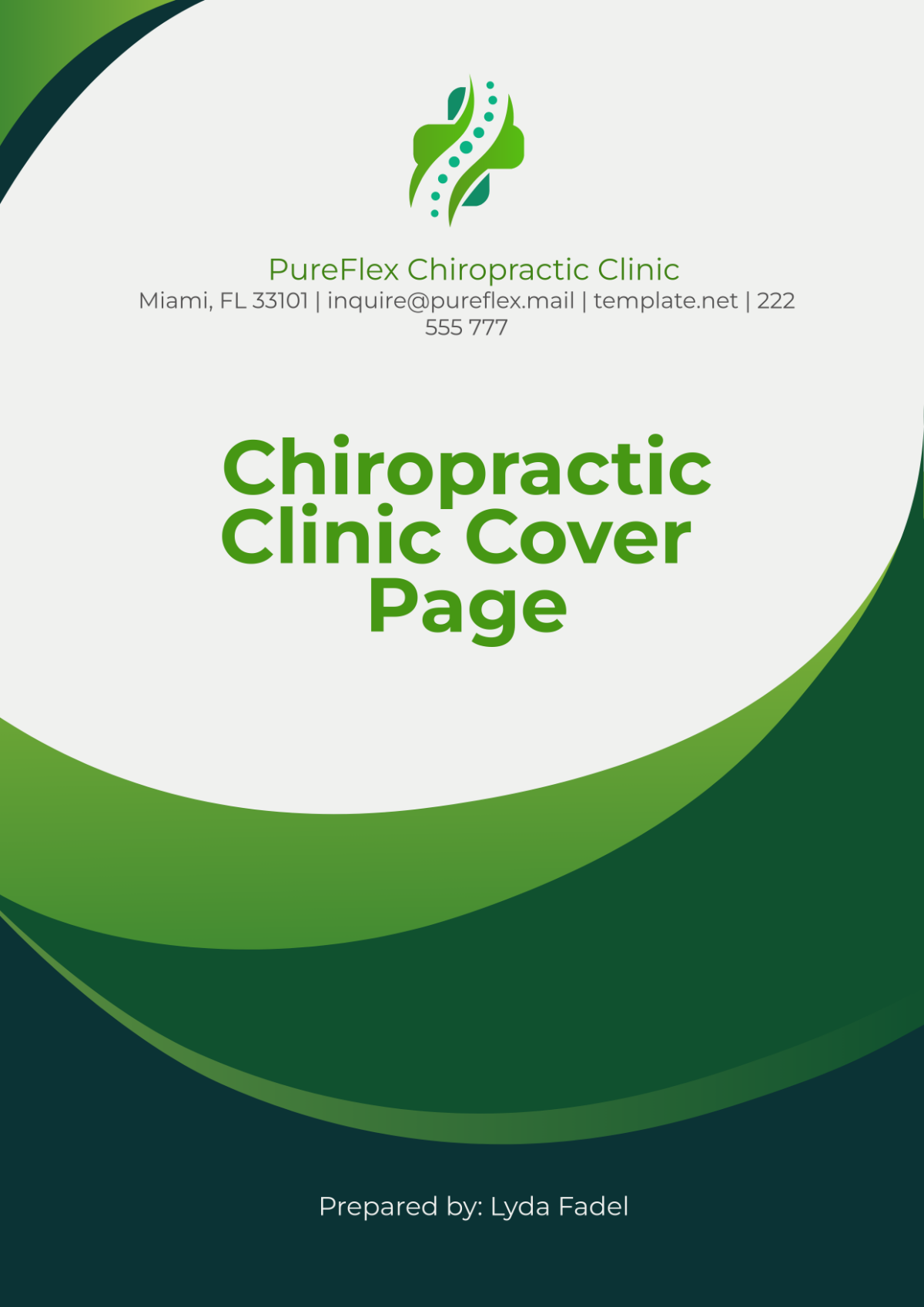 Chiropractic Clinic Cover Page