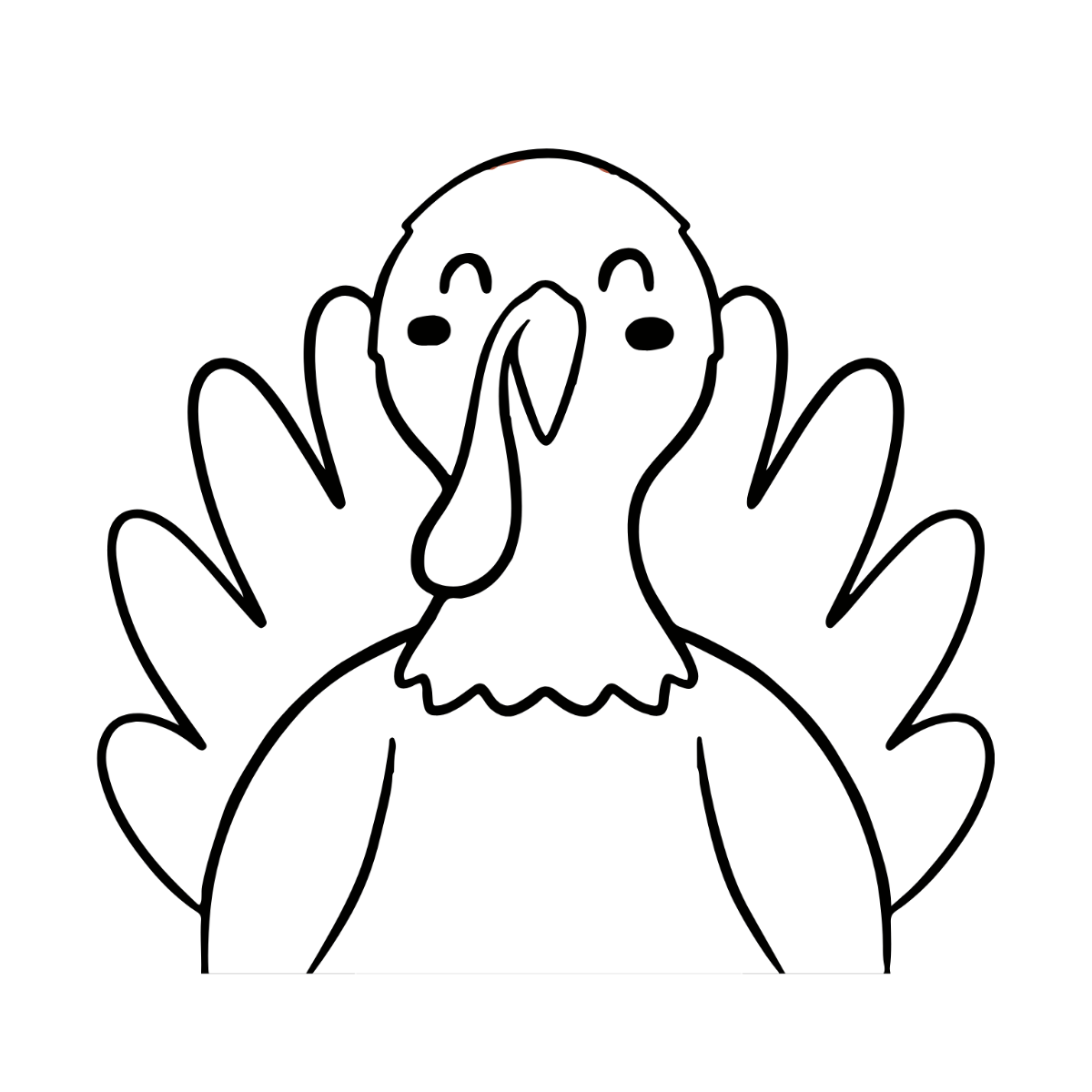 Black and White Thanksgiving Clipart