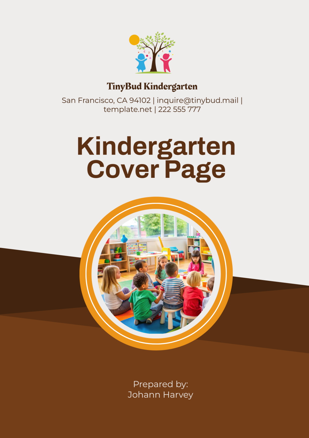 Kindergarten Cover Page