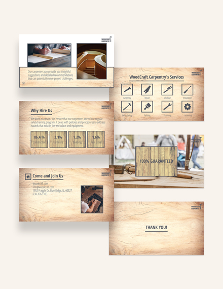 Free Carpenter Presentation Template to Edit Online
