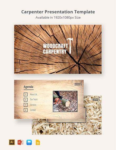 Free Carpenter Presentation Template to Edit Online