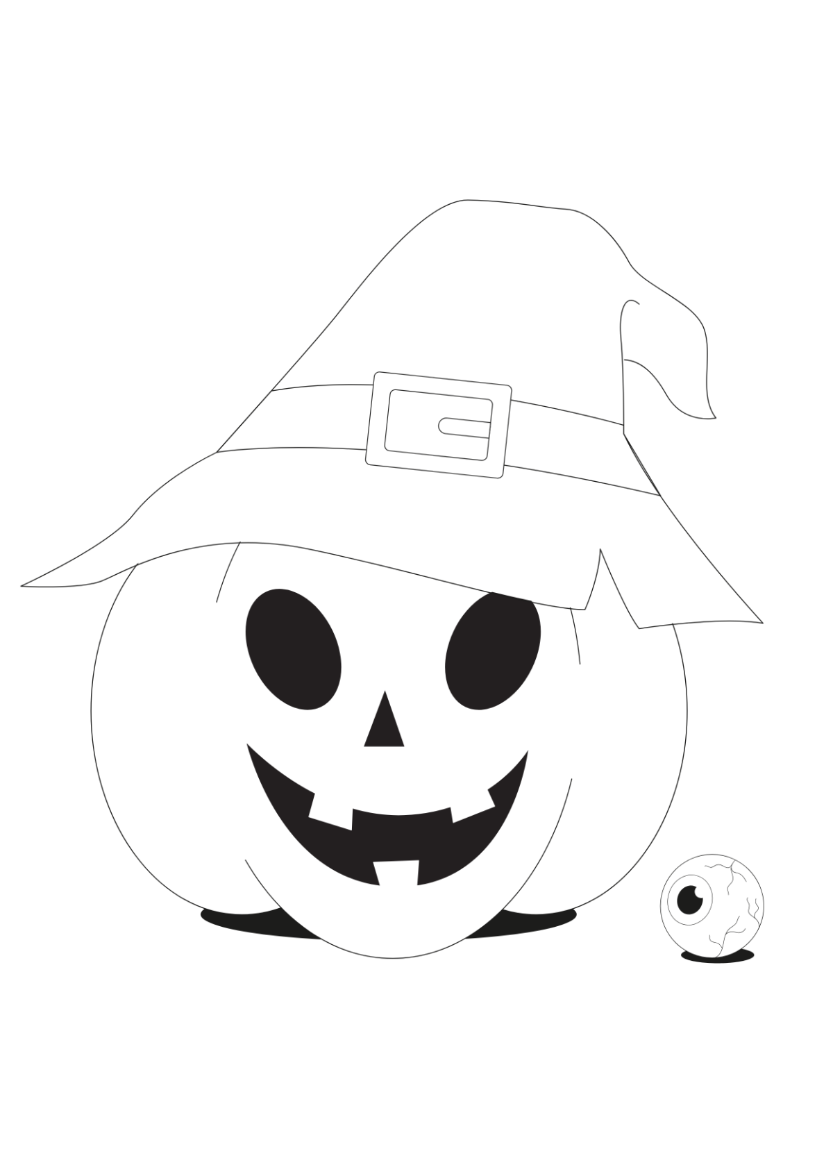 Halloween Printable Drawing Template - Download | Template.net