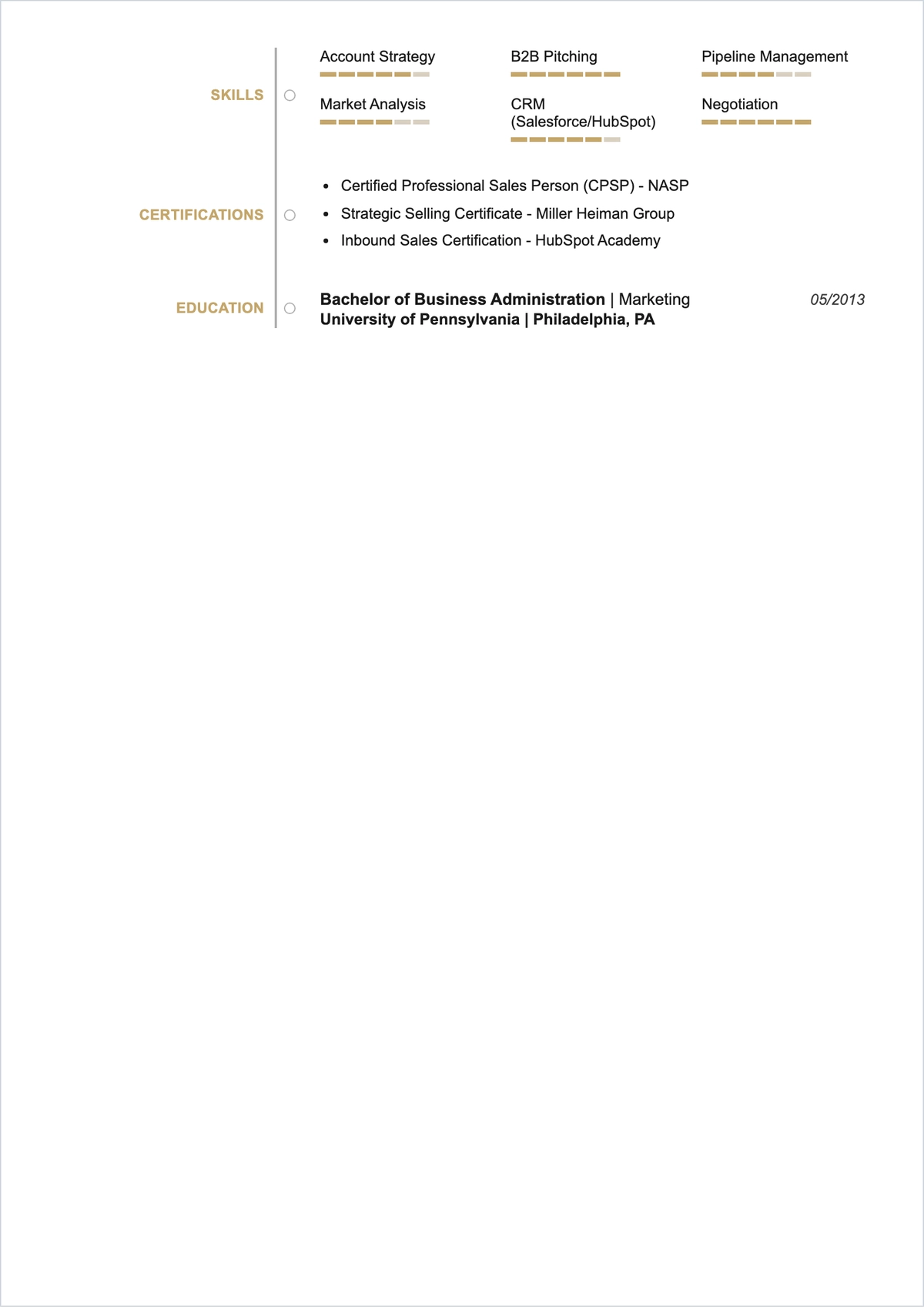 Free Sales Freelancer Design ATS Resume Template, AI Resume Builder