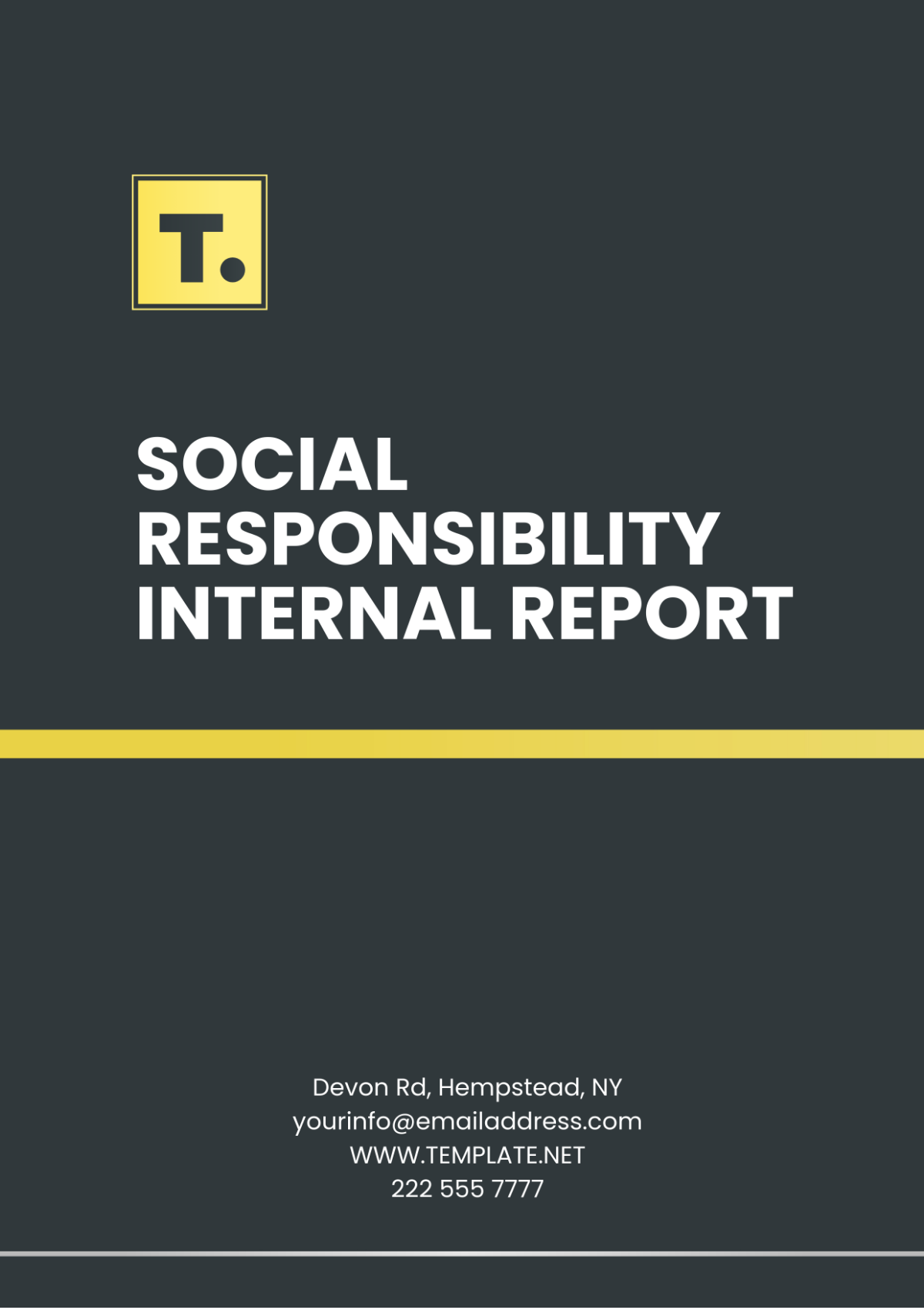 Social Responsibility Internal Report Template - Edit Online & Download