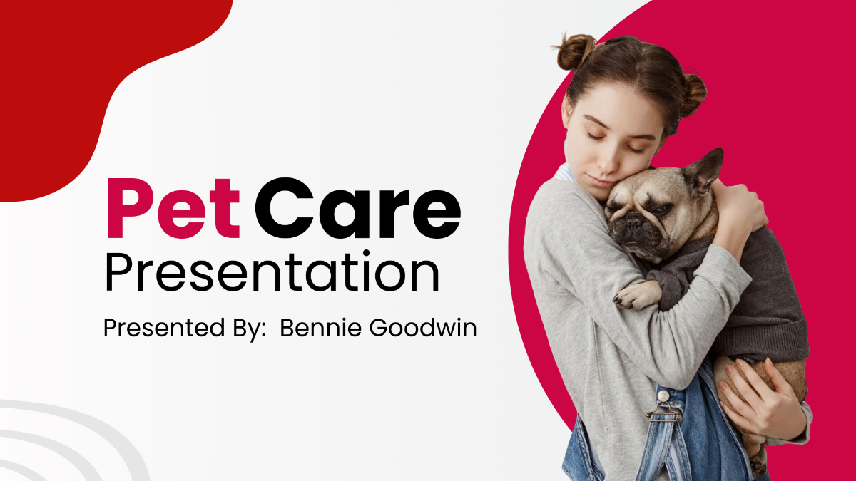 Pet Care Presentation Template - Edit Online & Download