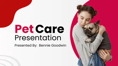 Free Pet Care Presentation Template to Edit Online