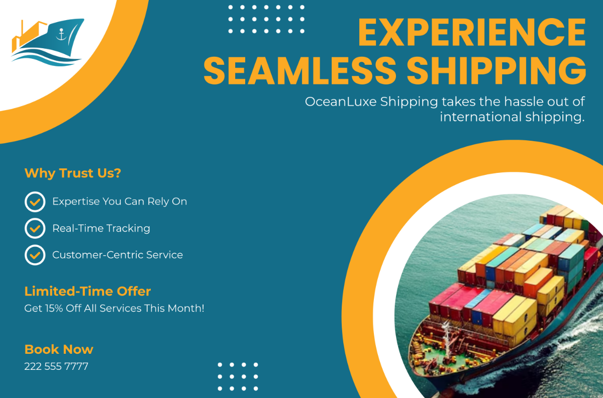 Shipping Company Banner Template - Edit Online & Download