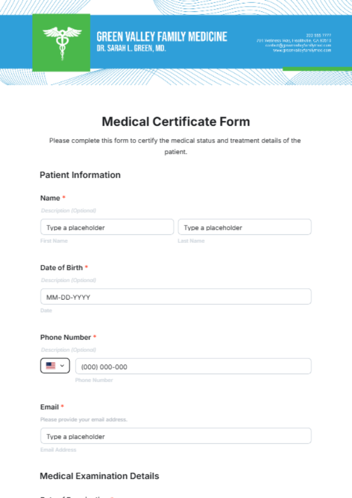 Medical Certificate Form Template - Edit Online & Download