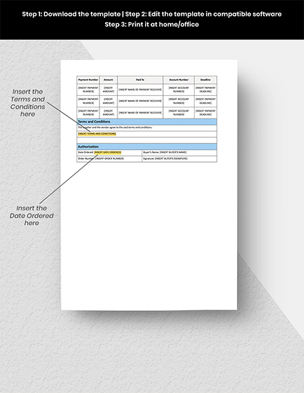 apple pages purchase order template