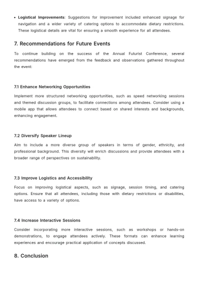 Free Event Planner Report Template to Edit Online