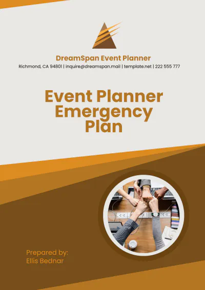 Free Event Planner Emergency Plan Template to Edit Online