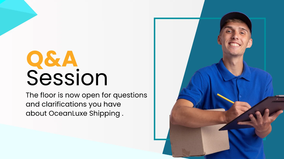 Free Shipping Company Presentation Template to Edit Online