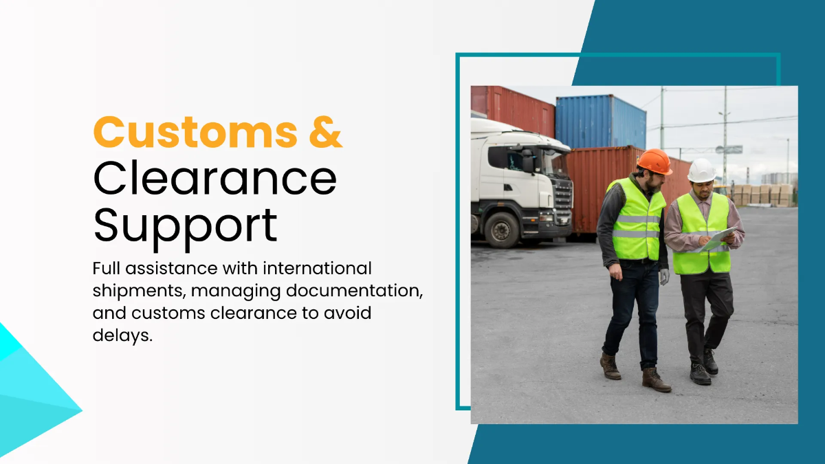 Free Shipping Company Presentation Template to Edit Online