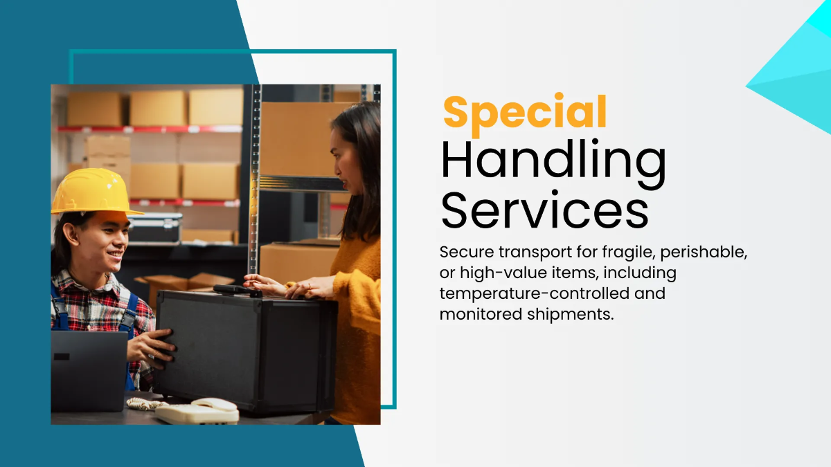 Free Shipping Company Presentation Template to Edit Online