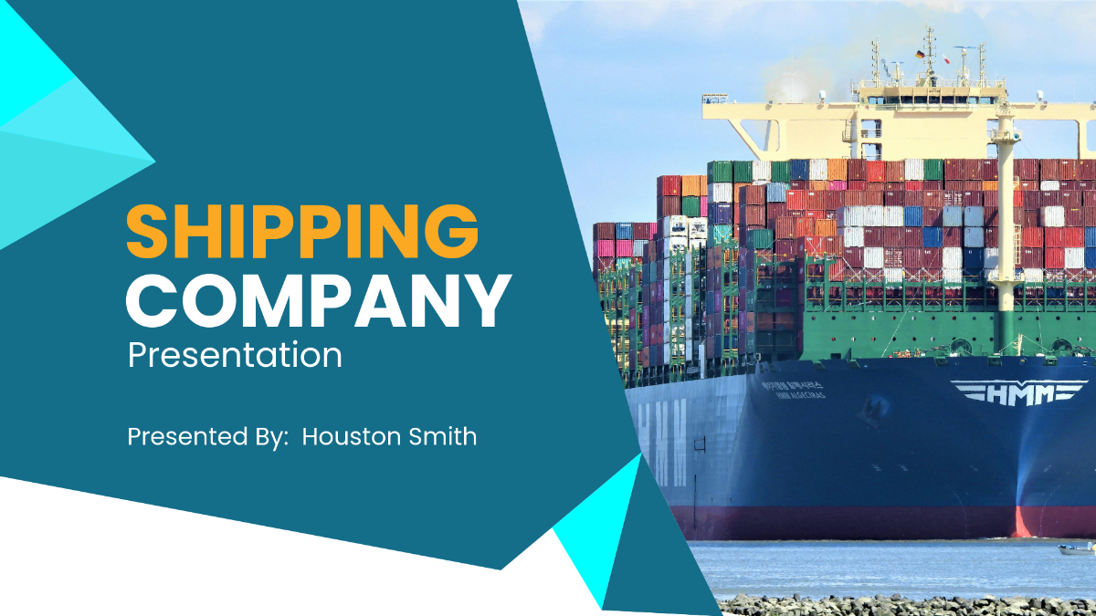 Shipping Company Presentation Template - Edit Online & Download