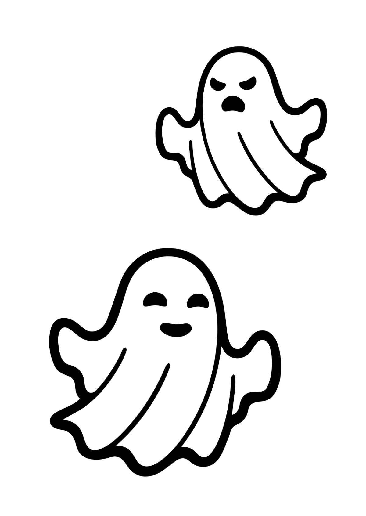 Cut Out Halloween Drawing Template