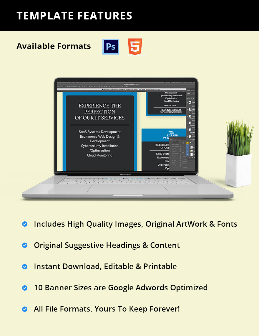 Simple IT Web Banner Template