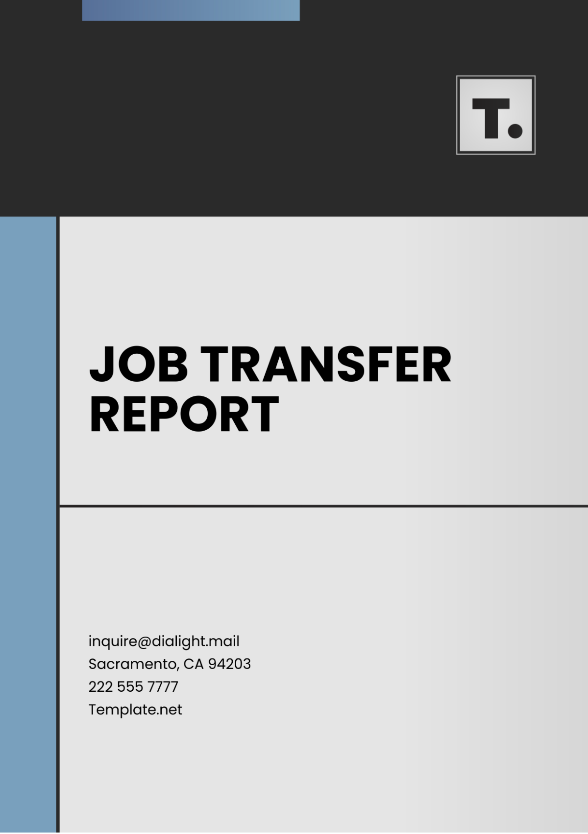 Job Transfer Report Template - Edit Online & Download