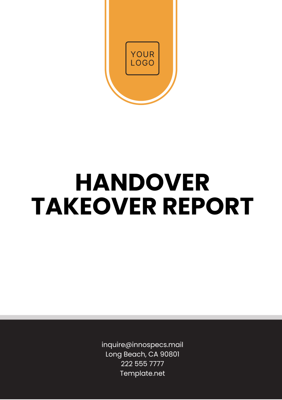 Handover Takeover Report Template - Edit Online & Download