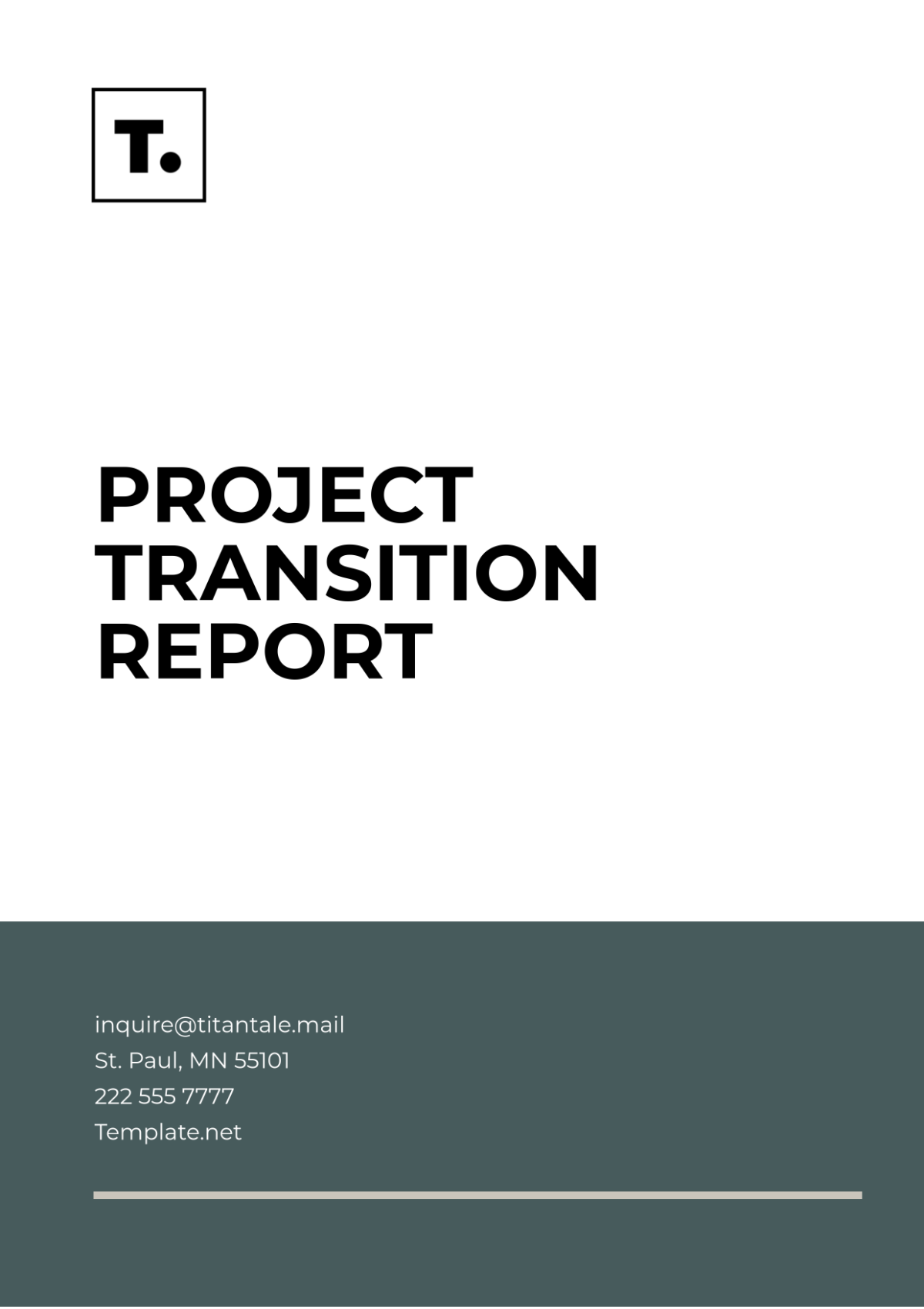 Project Transition Report Template - Edit Online & Download