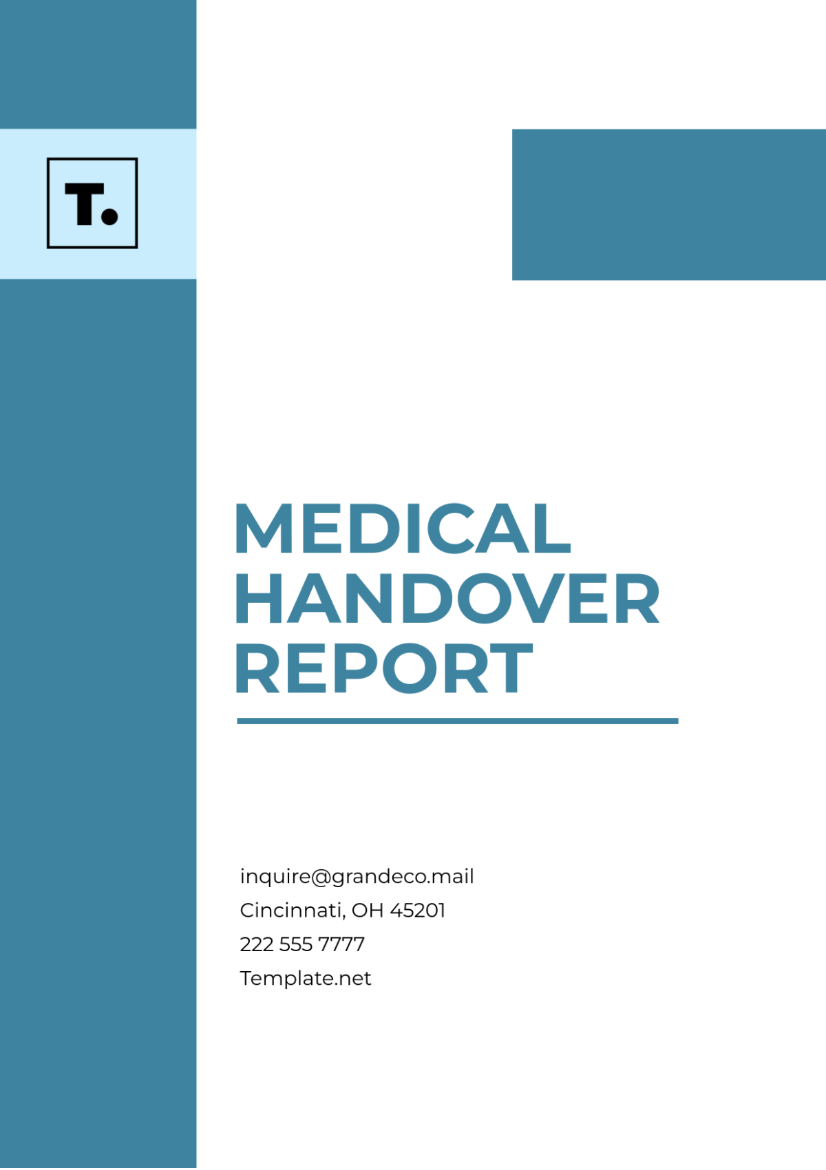 Medical Handover Report Template - Edit Online & Download