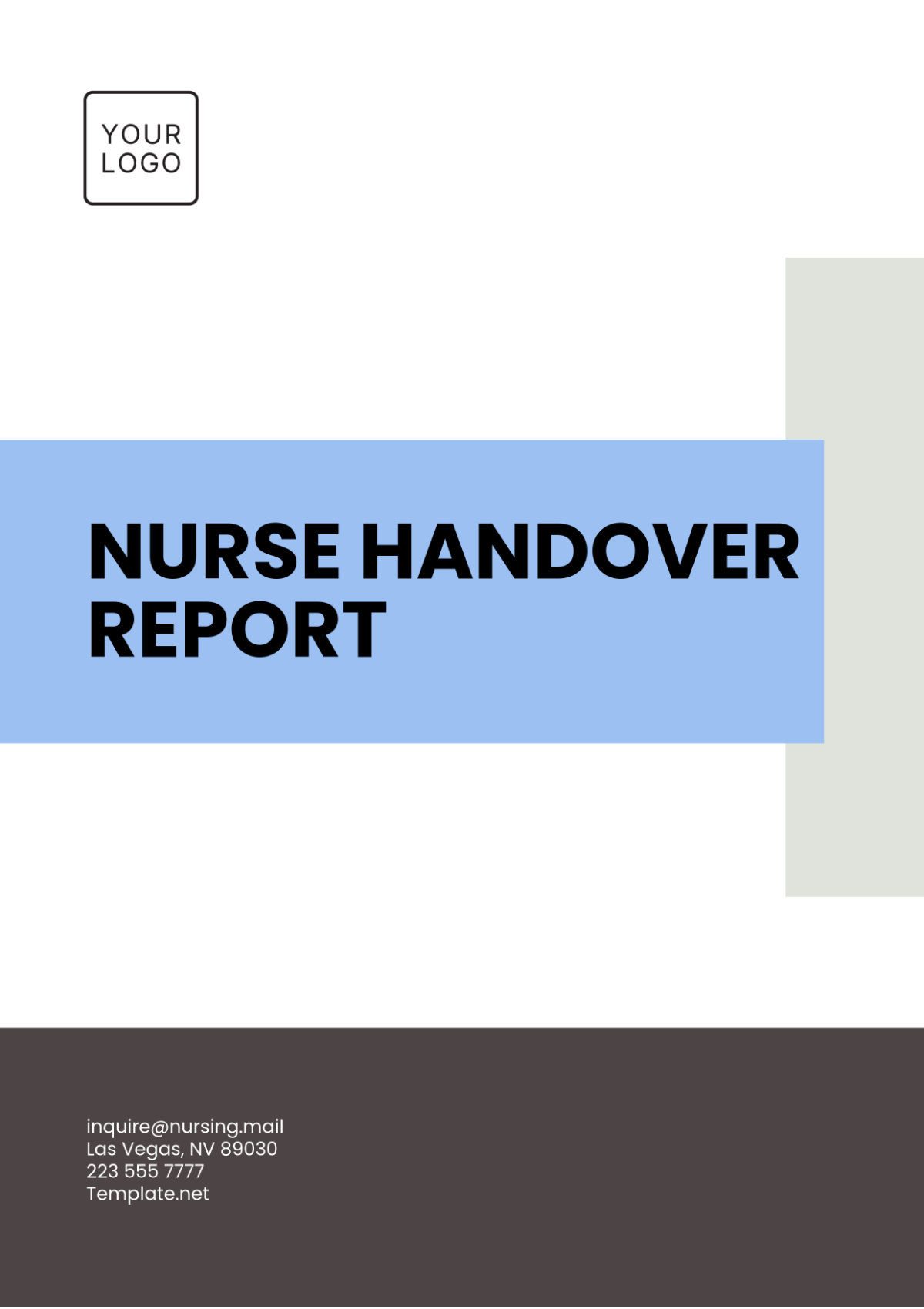 Nurse Handover Report Template - Edit Online & Download