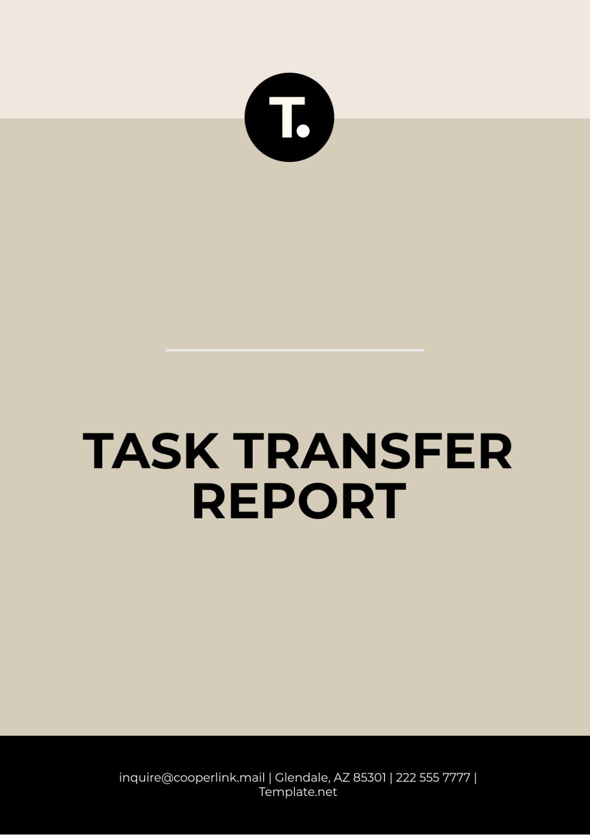 Task Transfer Report Design Template - Edit Online & Download